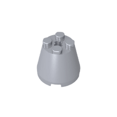 Cone 3 x 3 x 2 #6233 Cone 3 x 3 x 2 #6233 - 73-Flat Silver Lego Block Sets Alternative