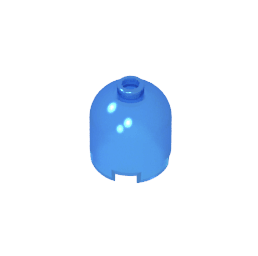 Brick Round 2 x 2 x 1 2/3 Dome Top [Undetermined Stud] #30151 Brick Round 2 x 2 x 1 2/3 Dome Top [Undetermined Stud] #30151 - 150-Trans Dark Blue Lego Block Sets Alternative