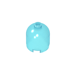 Brick Round 2 x 2 x 1 2/3 Dome Top [Undetermined Stud] #30151 Brick Round 2 x 2 x 1 2/3 Dome Top [Undetermined Stud] #30151 - 152-Trans Light Blue Lego Block Sets Alternative