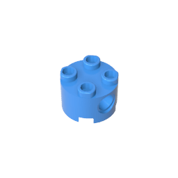 Brick Round 2 x 2 with Pin Holes #17485 Brick Round 2 x 2 with Pin Holes #17485 - 51-Dark Azure Lego Block Sets Alternative