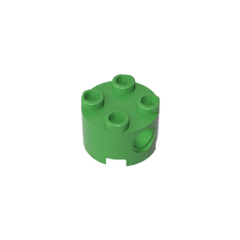 Brick Round 2 x 2 with Pin Holes #17485 Brick Round 2 x 2 with Pin Holes #17485 - 43-Bright Green Lego Block Sets Alternative