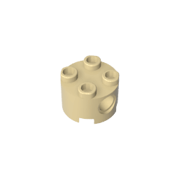 Brick Round 2 x 2 with Pin Holes #17485 Brick Round 2 x 2 with Pin Holes #17485 - 31-Tan Lego Block Sets Alternative