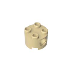 Brick Round 2 x 2 with Pin Holes #17485 Brick Round 2 x 2 with Pin Holes #17485 - 31-Tan Lego Block Sets Alternative