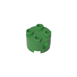 Brick Round 2 x 2 with Pin Holes #17485 Brick Round 2 x 2 with Pin Holes #17485 - 40-Green Lego Block Sets Alternative