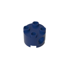 Brick Round 2 x 2 with Pin Holes #17485 Brick Round 2 x 2 with Pin Holes #17485 - 55-Dark Blue Lego Block Sets Alternative