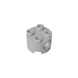 Brick Round 2 x 2 with Pin Holes #17485 Brick Round 2 x 2 with Pin Holes #17485 - 71-Light Bluish Gray Lego Block Sets Alternative