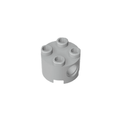 Brick Round 2 x 2 with Pin Holes #17485 Brick Round 2 x 2 with Pin Holes #17485 - 71-Light Bluish Gray Lego Block Sets Alternative