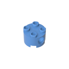 Brick Round 2 x 2 with Pin Holes #17485 Brick Round 2 x 2 with Pin Holes #17485 - 52-Medium Blue Lego Block Sets Alternative