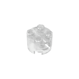 Brick Round 2 x 2 with Pin Holes #17485 Brick Round 2 x 2 with Pin Holes #17485 - 180-Trans Clear Lego Block Sets Alternative