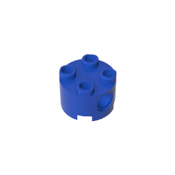 Brick Round 2 x 2 with Pin Holes #17485 Brick Round 2 x 2 with Pin Holes #17485 - 50-Blue Lego Block Sets Alternative