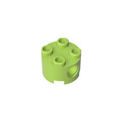 Brick Round 2 x 2 with Pin Holes #17485 Brick Round 2 x 2 with Pin Holes #17485 - 42-Lime Lego Block Sets Alternative