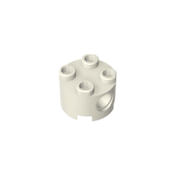 Brick Round 2 x 2 with Pin Holes #17485 Brick Round 2 x 2 with Pin Holes #17485 - 90-White Lego Block Sets Alternative