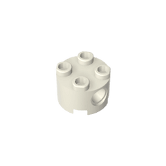 Brick Round 2 x 2 with Pin Holes #17485 Brick Round 2 x 2 with Pin Holes #17485 - 90-White Lego Block Sets Alternative