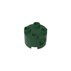 Brick Round 2 x 2 with Pin Holes #17485 Brick Round 2 x 2 with Pin Holes #17485 - 47-Dark Green Lego Block Sets Alternative