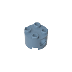 Brick Round 2 x 2 with Pin Holes #17485 Brick Round 2 x 2 with Pin Holes #17485 - 54-Sand Blue Lego Block Sets Alternative