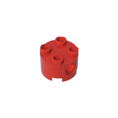 Brick Round 2 x 2 with Pin Holes #17485 Brick Round 2 x 2 with Pin Holes #17485 - 10-Red Lego Block Sets Alternative