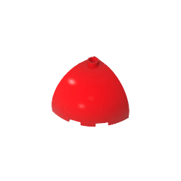 Brick Round Corner 3 x 3 x 2 Dome Top #88293 Brick Round Corner 3 x 3 x 2 Dome Top #88293 - 10-Red Lego Block Sets Alternative