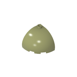 Brick Round Corner 3 x 3 x 2 Dome Top #88293 Brick Round Corner 3 x 3 x 2 Dome Top #88293 - 49-Olive Green Lego Block Sets Alternative