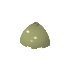 Brick Round Corner 3 x 3 x 2 Dome Top #88293 Brick Round Corner 3 x 3 x 2 Dome Top #88293 - 49-Olive Green Lego Block Sets Alternative