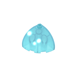 Brick Round Corner 3 x 3 x 2 Dome Top #88293 Brick Round Corner 3 x 3 x 2 Dome Top #88293 - 152-Trans Light Blue Lego Block Sets Alternative