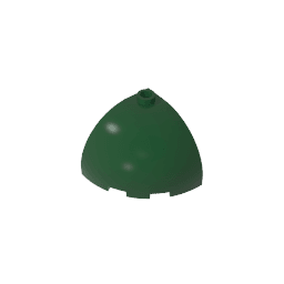 Brick Round Corner 3 x 3 x 2 Dome Top #88293 Brick Round Corner 3 x 3 x 2 Dome Top #88293 - 47-Dark Green Lego Block Sets Alternative