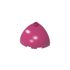 Brick Round Corner 3 x 3 x 2 Dome Top #88293 Brick Round Corner 3 x 3 x 2 Dome Top #88293 - 13-Magenta Lego Block Sets Alternative