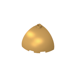 Brick Round Corner 3 x 3 x 2 Dome Top #88293 Brick Round Corner 3 x 3 x 2 Dome Top #88293 - 35-Pearl Gold Lego Block Sets Alternative