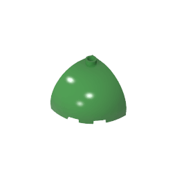 Brick Round Corner 3 x 3 x 2 Dome Top #88293 Brick Round Corner 3 x 3 x 2 Dome Top #88293 - 40-Green Lego Block Sets Alternative