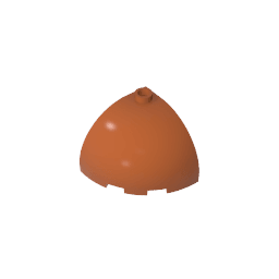 Brick Round Corner 3 x 3 x 2 Dome Top #88293 Brick Round Corner 3 x 3 x 2 Dome Top #88293 - 83-Dark Orange Lego Block Sets Alternative