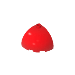 Brick Round Corner 3 x 3 x 2 Dome Top #88293 Brick Round Corner 3 x 3 x 2 Dome Top #88293 - 10-Red Lego Block Sets Alternative