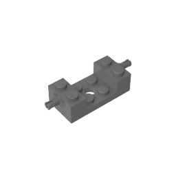Brick Special 2 x 4 with Wheels Holder, Single Slit with 2 x 2 Cutout #18892 Brick Special 2 x 4 with Wheels Holder, Single Slit with 2 x 2 Cutout #18892 - 72-Dark Bluish Gray Lego Block Sets Alternative