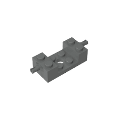 Brick Special 2 x 4 with Wheels Holder, Single Slit with 2 x 2 Cutout #18892 Brick Special 2 x 4 with Wheels Holder, Single Slit with 2 x 2 Cutout #18892 - 72-Dark Bluish Gray Lego Block Sets Alternative