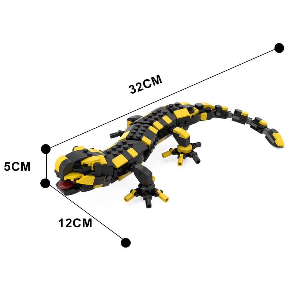314PCS Fire Salamander MOC Building Block Bricks |MocPixel 314PCS Fire Salamander MOC Building Block Bricks |MocPixel - Default Title Lego Block Sets Alternative