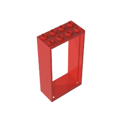 Door Frame 2 x 4 x 6 #60599 Door Frame 2 x 4 x 6 #60599 - 10-Red Lego Block Sets Alternative