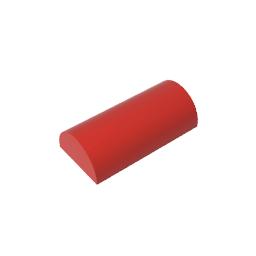 Brick Curved 2 x 4 No Studs, Curved Top #6192 Brick Curved 2 x 4 No Studs, Curved Top #6192 - 10-Red Lego Block Sets Alternative