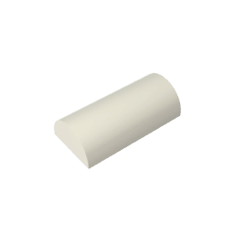 Brick Curved 2 x 4 No Studs, Curved Top #6192 Brick Curved 2 x 4 No Studs, Curved Top #6192 - 90-White Lego Block Sets Alternative