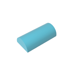 Brick Curved 2 x 4 No Studs, Curved Top #6192 Brick Curved 2 x 4 No Studs, Curved Top #6192 - 46-Medium Azure Lego Block Sets Alternative