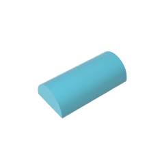 Brick Curved 2 x 4 No Studs, Curved Top #6192 Brick Curved 2 x 4 No Studs, Curved Top #6192 - 46-Medium Azure Lego Block Sets Alternative