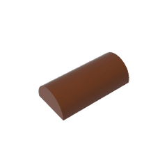 Brick Curved 2 x 4 No Studs, Curved Top #6192 Brick Curved 2 x 4 No Studs, Curved Top #6192 - 81-Reddish Brown Lego Block Sets Alternative