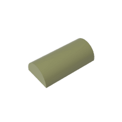Brick Curved 2 x 4 No Studs, Curved Top #6192 Brick Curved 2 x 4 No Studs, Curved Top #6192 - 49-Olive Green Lego Block Sets Alternative