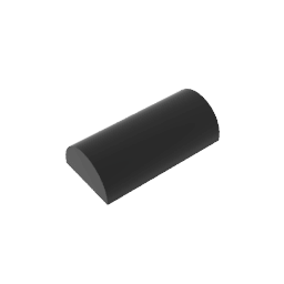 Brick Curved 2 x 4 No Studs, Curved Top #6192 Brick Curved 2 x 4 No Studs, Curved Top #6192 - 80-Black Lego Block Sets Alternative