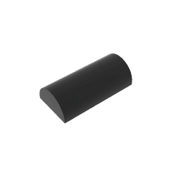 Brick Curved 2 x 4 No Studs, Curved Top #6192 Brick Curved 2 x 4 No Studs, Curved Top #6192 - 80-Black Lego Block Sets Alternative