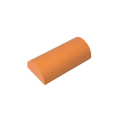 Brick Curved 2 x 4 No Studs, Curved Top #6192 Brick Curved 2 x 4 No Studs, Curved Top #6192 - 21-Orange Lego Block Sets Alternative