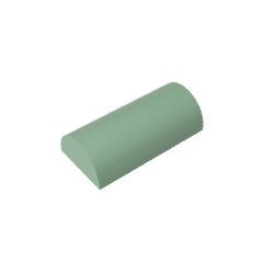 Brick Curved 2 x 4 No Studs, Curved Top #6192 Brick Curved 2 x 4 No Studs, Curved Top #6192 - 48-Sand Green Lego Block Sets Alternative