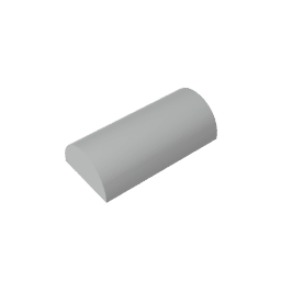 Brick Curved 2 x 4 No Studs, Curved Top #6192 Brick Curved 2 x 4 No Studs, Curved Top #6192 - 71-Light Bluish Gray Lego Block Sets Alternative