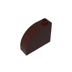 Brick Curved 1 x 3 x 2 #33243 Brick Curved 1 x 3 x 2 #33243 - 82-Dark Brown Lego Block Sets Alternative