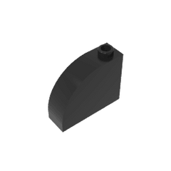 Brick Curved 1 x 3 x 2 #33243 Brick Curved 1 x 3 x 2 #33243 - 80-Black Lego Block Sets Alternative