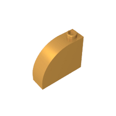 Brick Curved 1 x 3 x 2 #33243 Brick Curved 1 x 3 x 2 #33243 - 35-Pearl Gold Lego Block Sets Alternative
