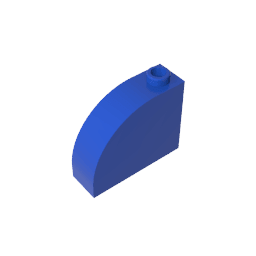Brick Curved 1 x 3 x 2 #33243 Brick Curved 1 x 3 x 2 #33243 - 50-Blue Lego Block Sets Alternative