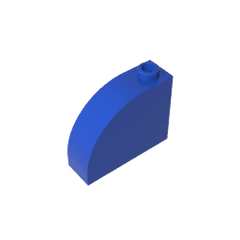 Brick Curved 1 x 3 x 2 #33243 Brick Curved 1 x 3 x 2 #33243 - 50-Blue Lego Block Sets Alternative